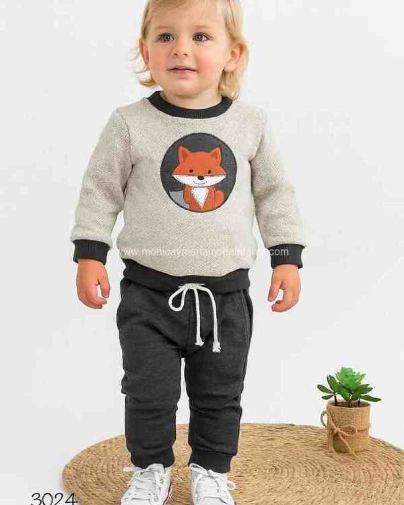 Conjunto Zorrito Gris