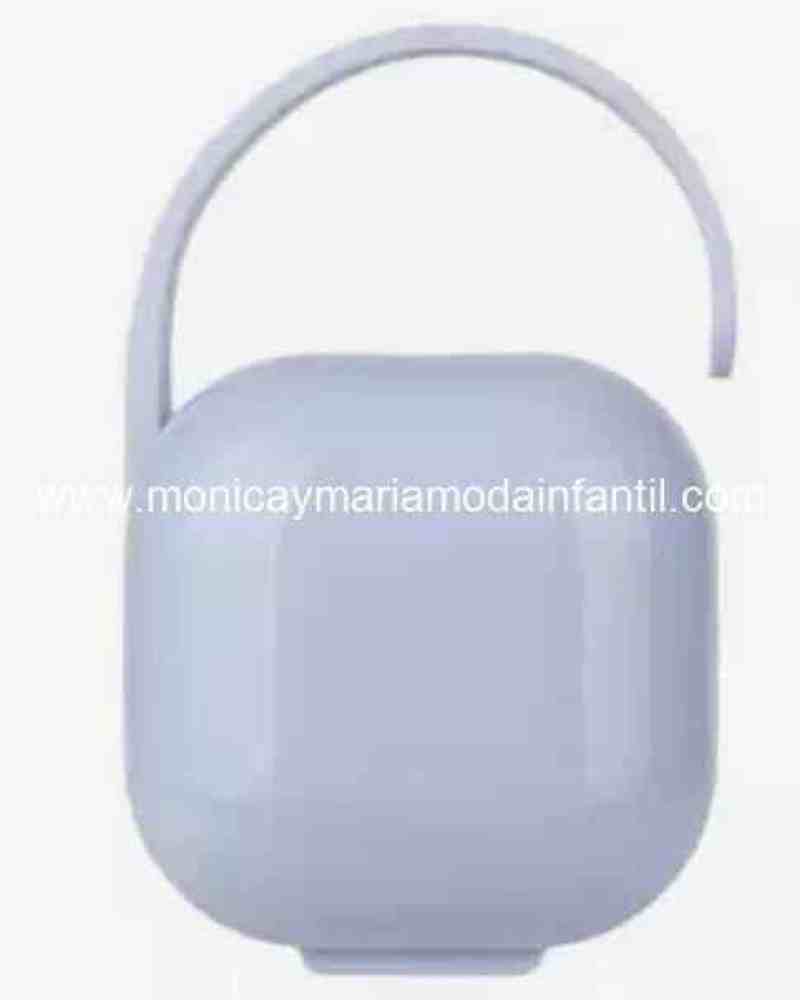 Porta chupete celeste