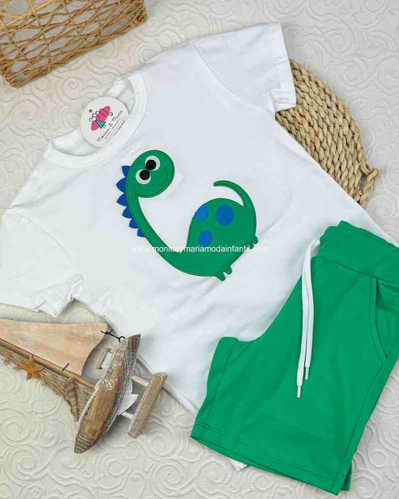Conjunto Dinosaurio Verde