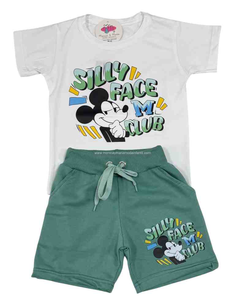 Conjunto Mickey Mouse Verde