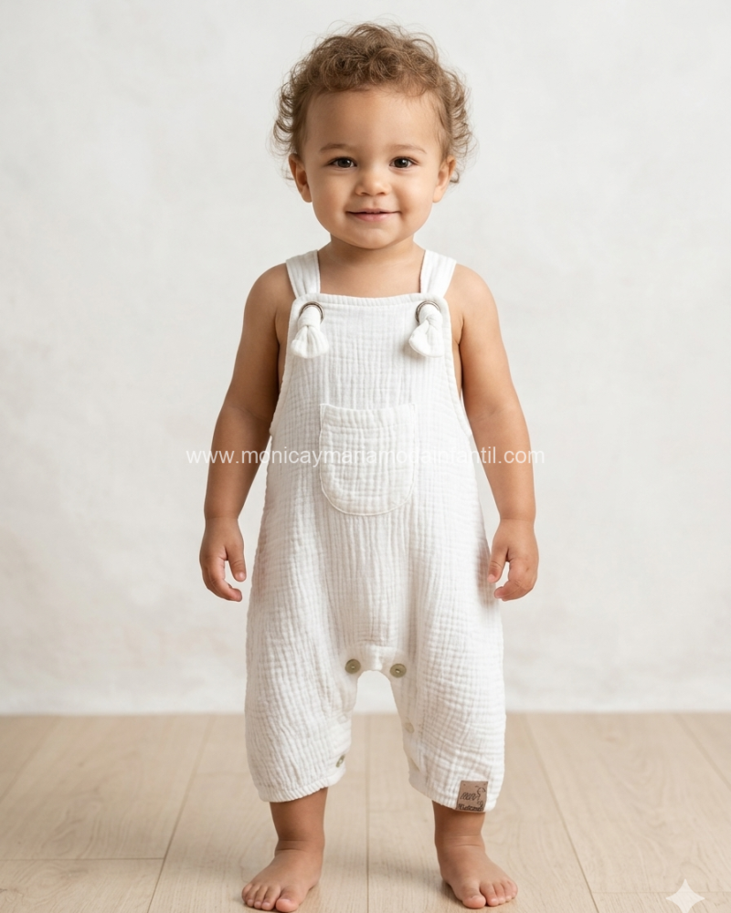 Pelele Bambula Canguro Blanco