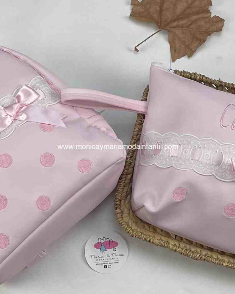 Mochila + Neceser Panetes rosa