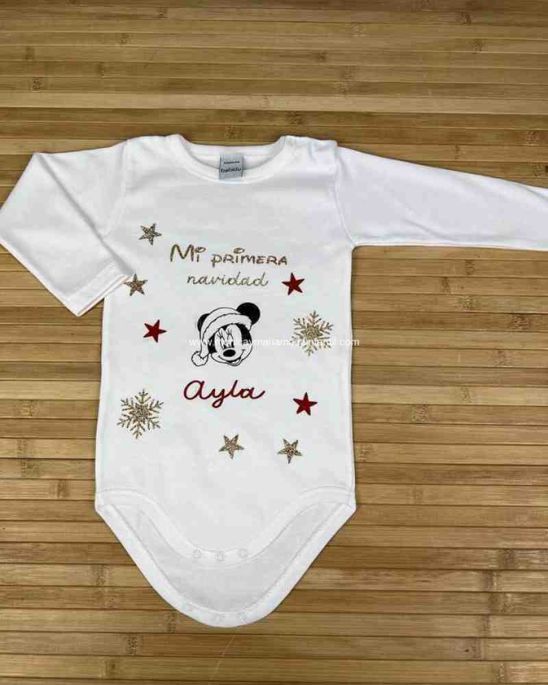 body personalizado minnie, mickey o reno