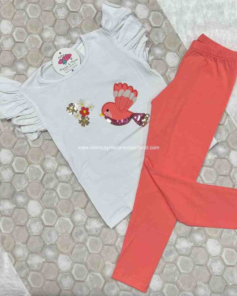 Conjunto Leggin Pajaro Flores