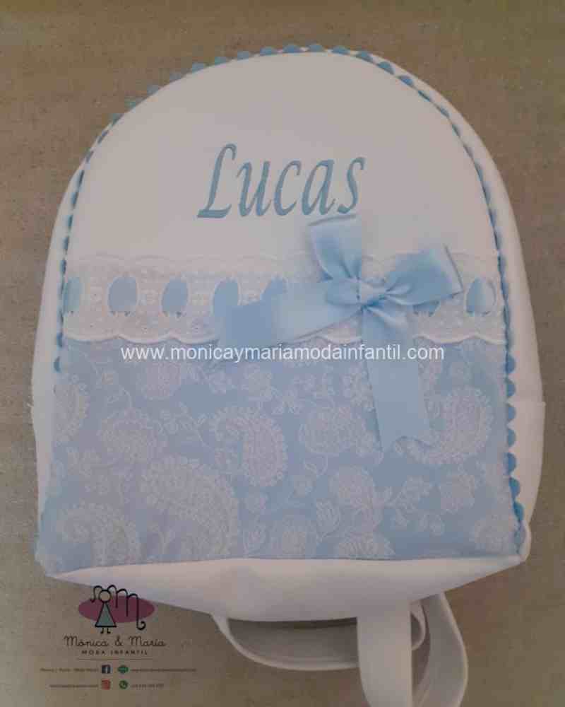 MOCHILA CACHEMIR BLANCA