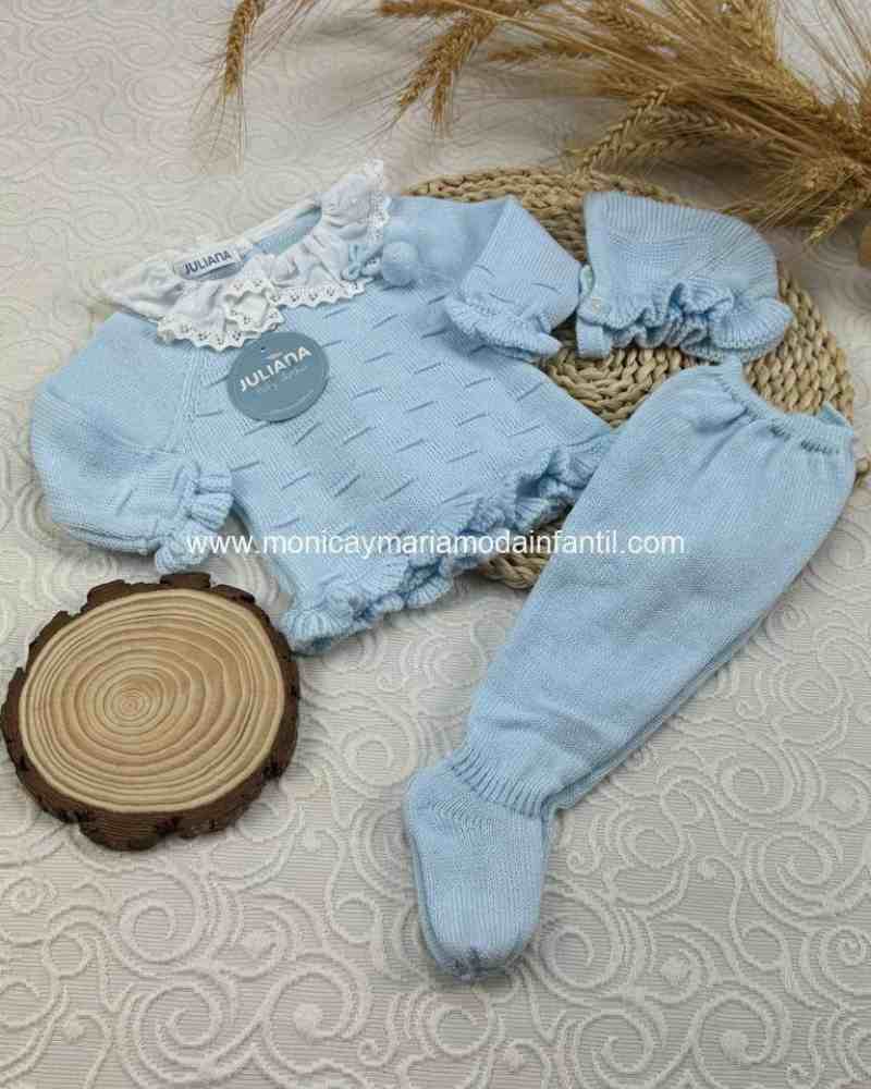 Conjunto 3Piezas Juliana Celeste