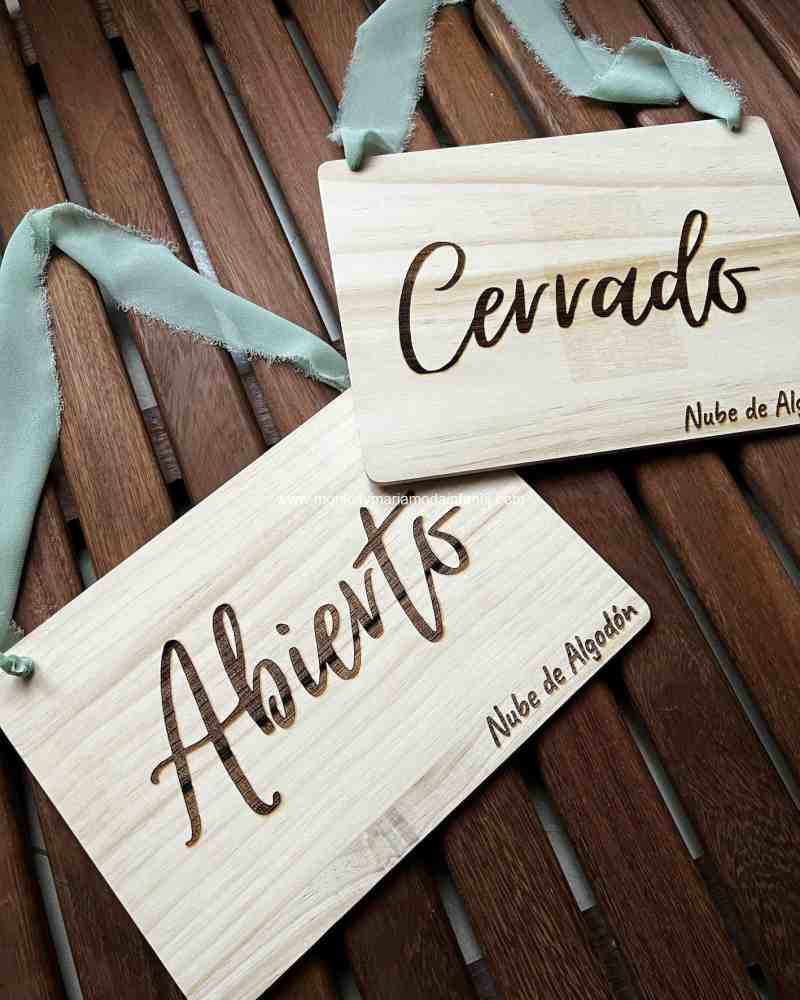 Cartel abierto/cerrado