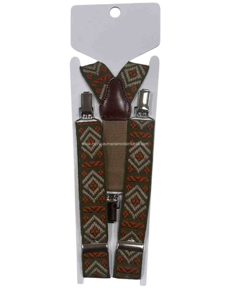 Tirantes Tricolor verde