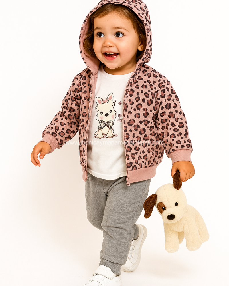 Conjunto Dalmata Rosa