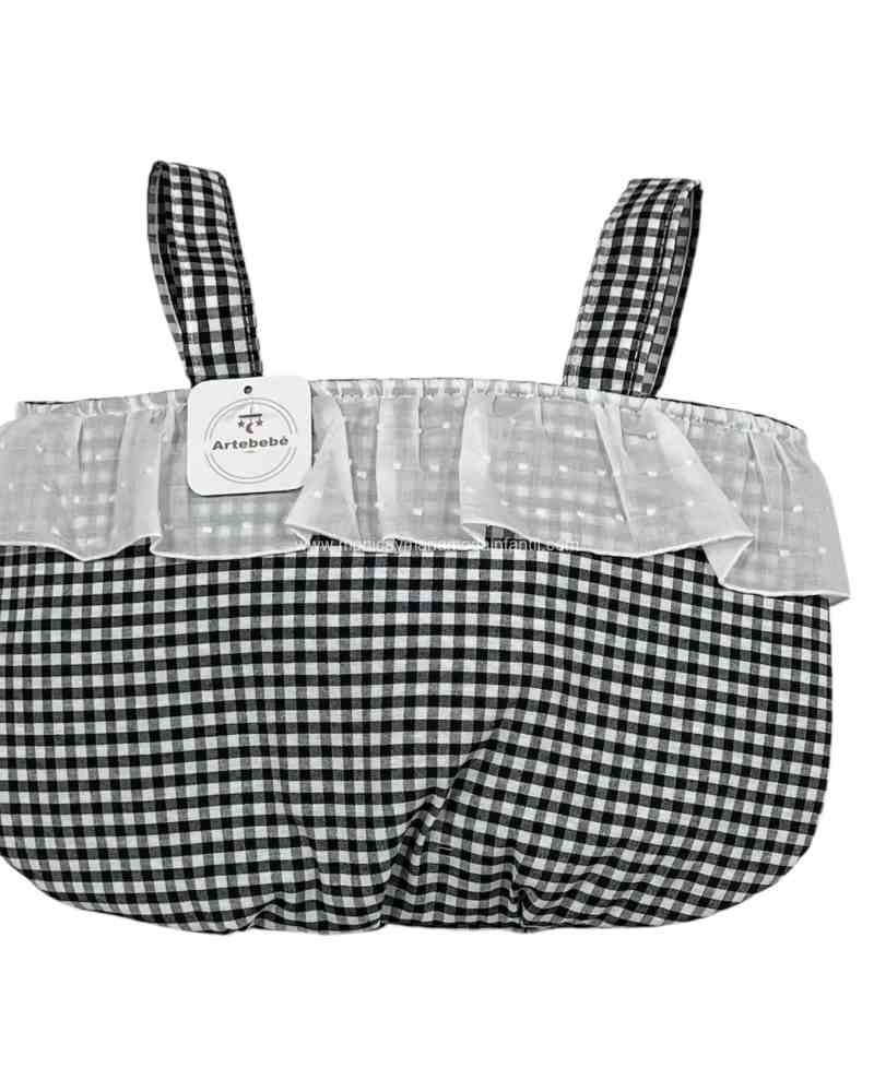 Bolso de sillita Vichy Negro