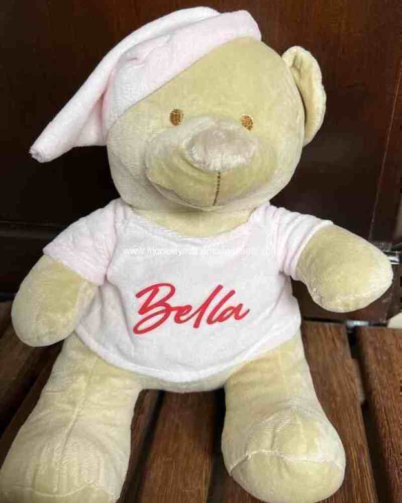 Oso de peluche rosa