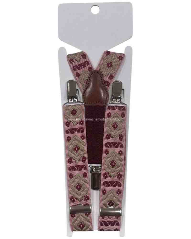 Tirantes Tricolor Rosa