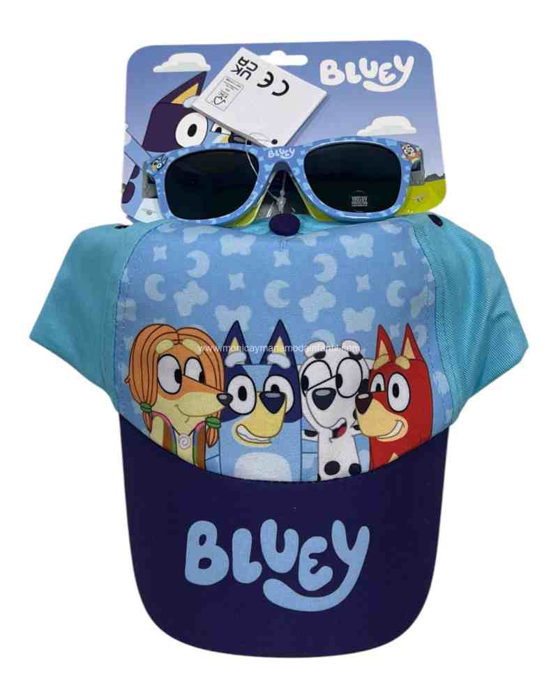 Gorra Y Gafas Bluey