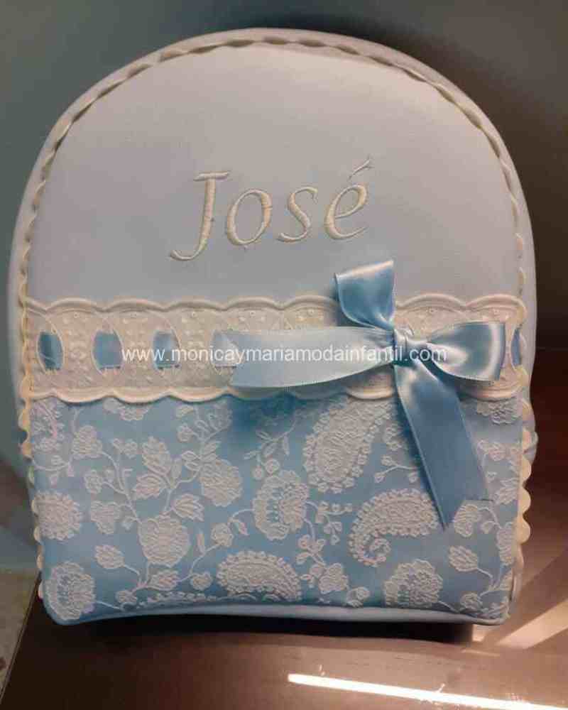 MOCHILA CACHEMIR CELESTE