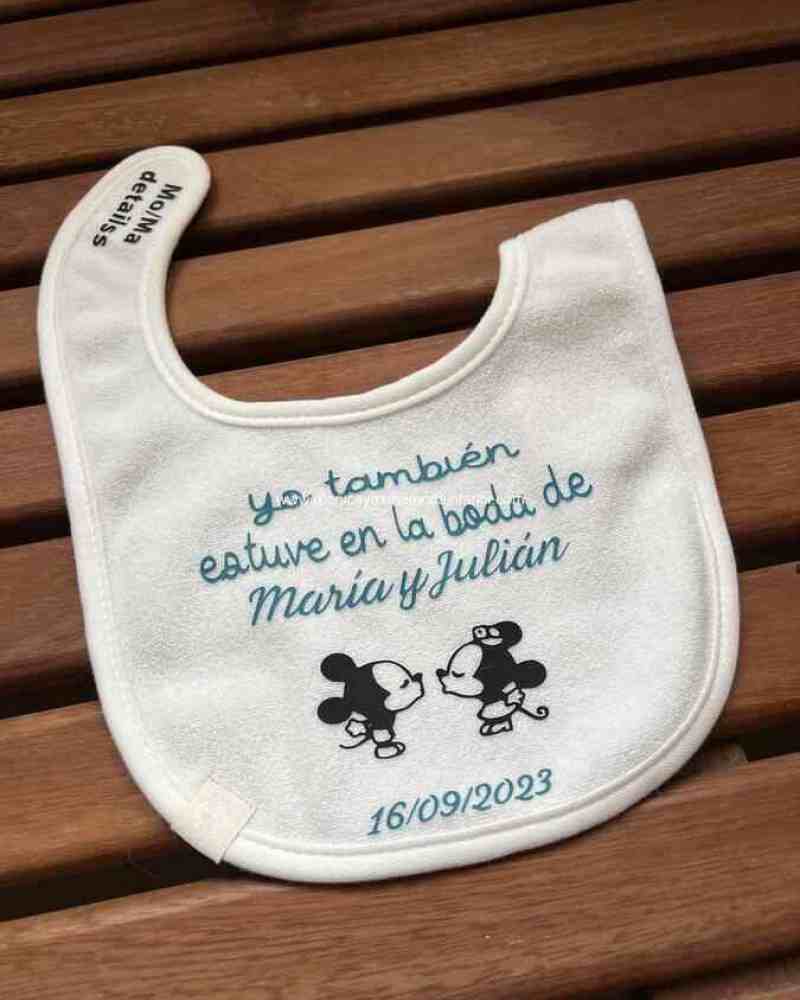Babero evento personalizado
