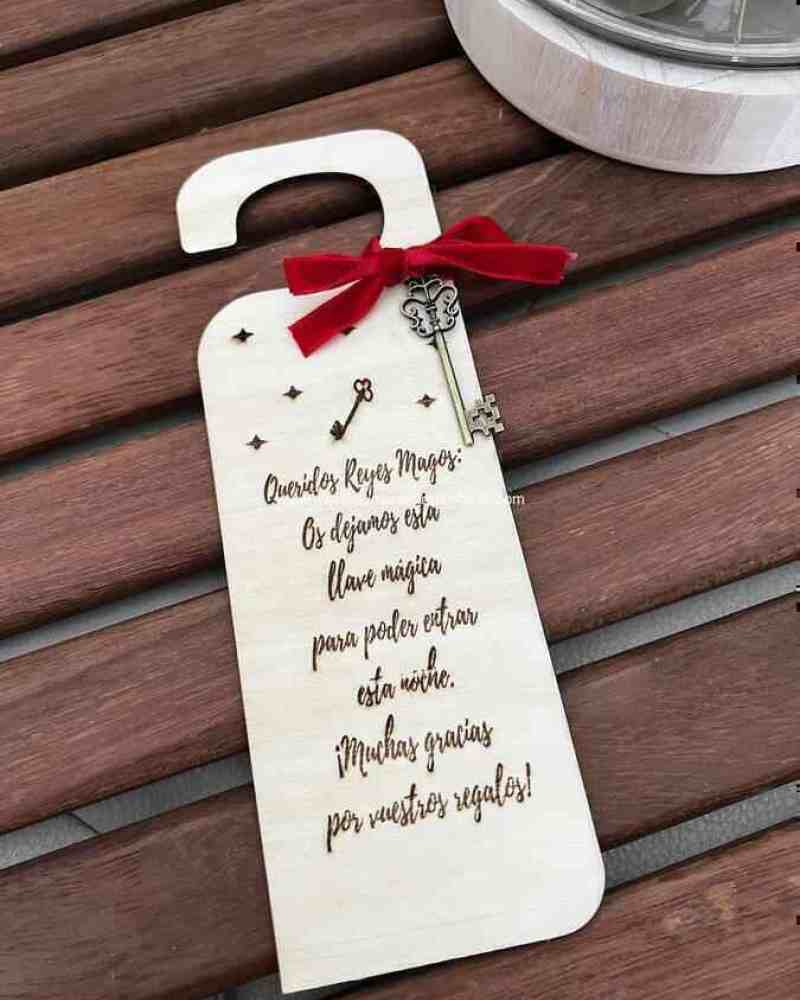 Cuelga puertas llave mágica reyes magos