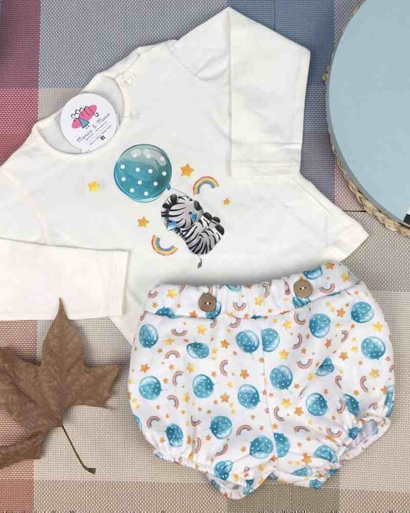 Conjunto Cebra Globo niño