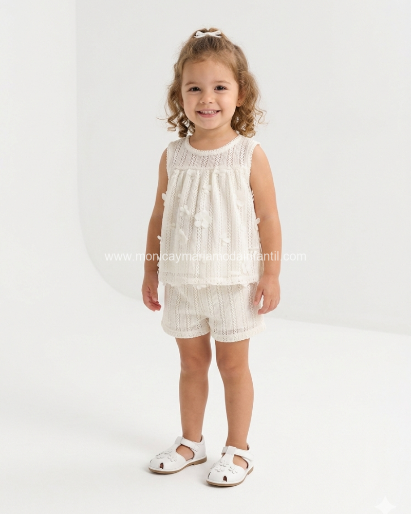 Conjunto Mariposas Beige