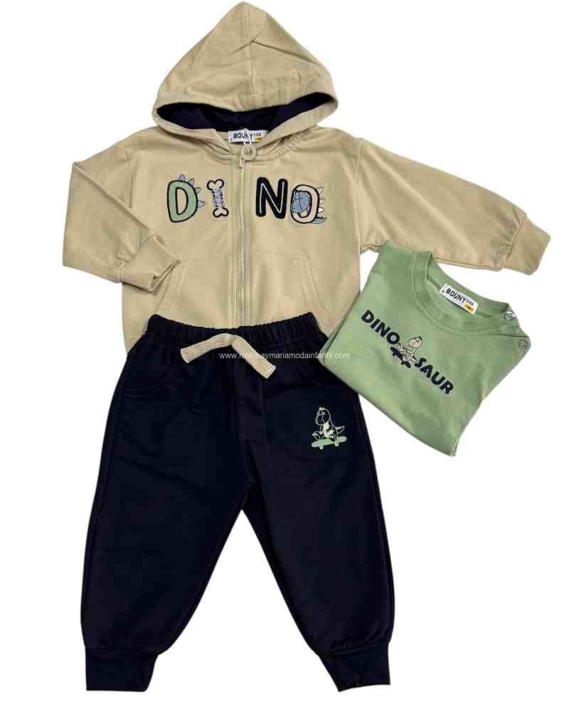 Chandal 3Pz Primavera Dino Camel