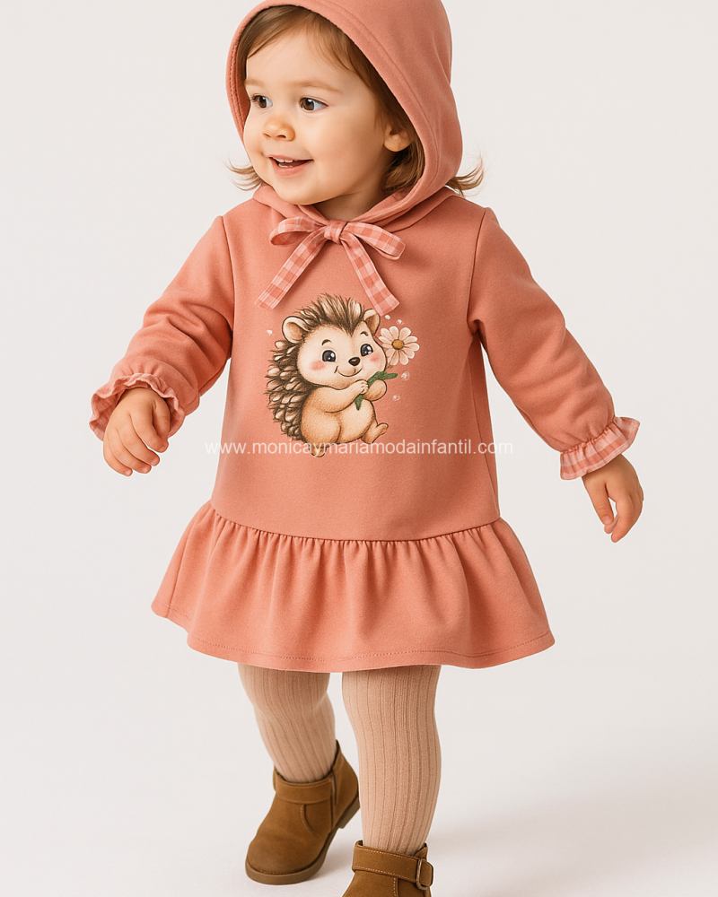 Vestido Erizo Flores