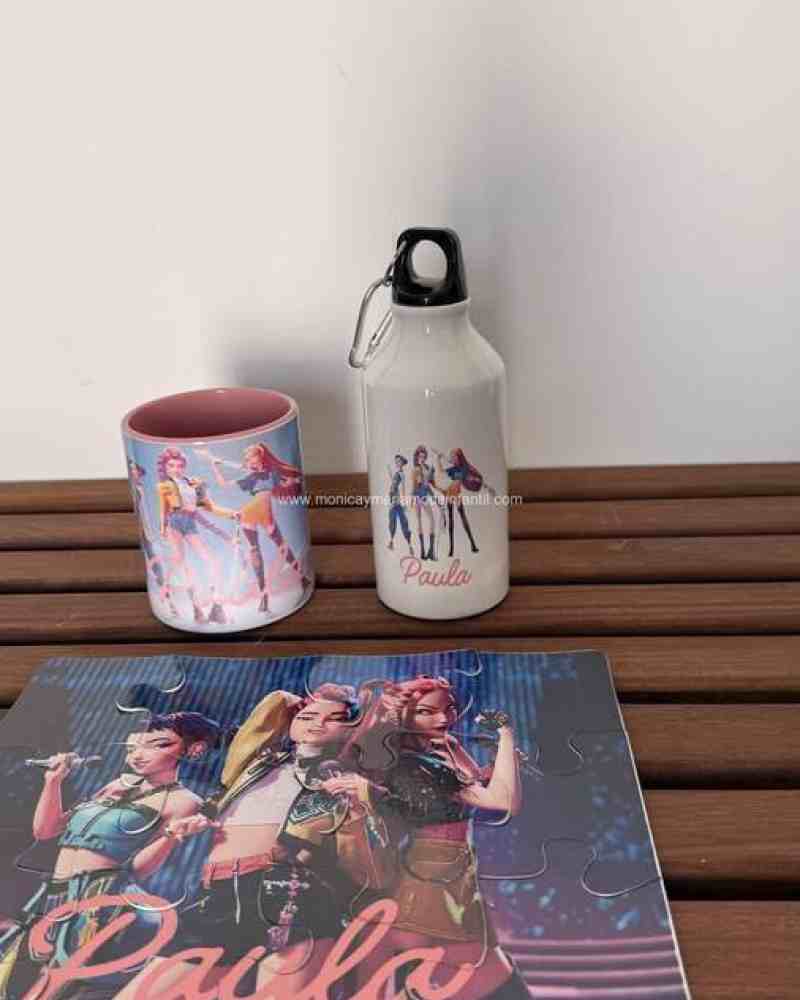 Pack taza, botella y puzzle de 120 piezas