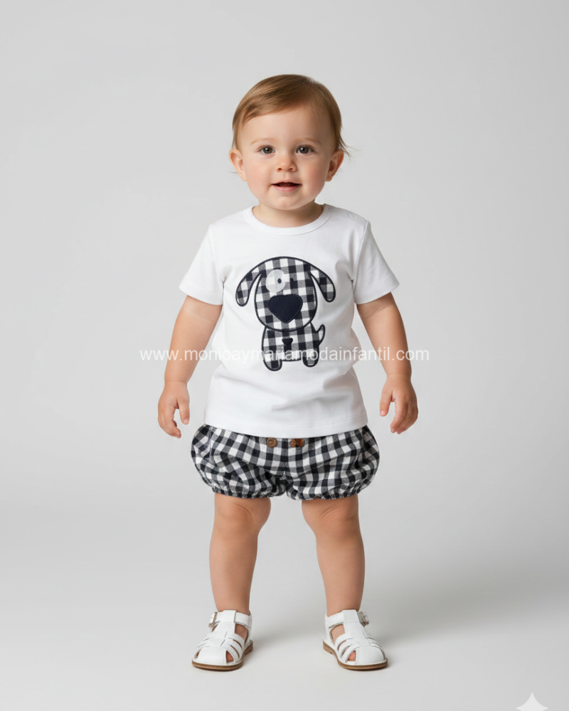 Conjunto Perrito Vichy