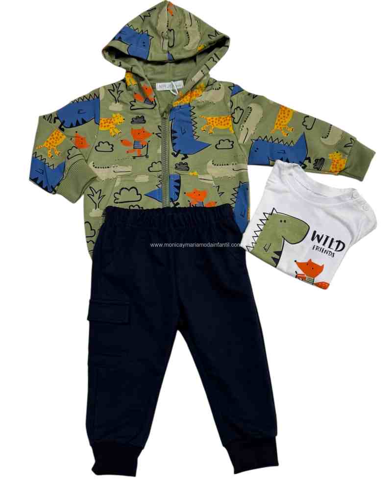 Chandal 3Pz Primavera Zorro Verde
