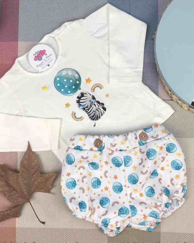 Conjunto Cebra Globo niño