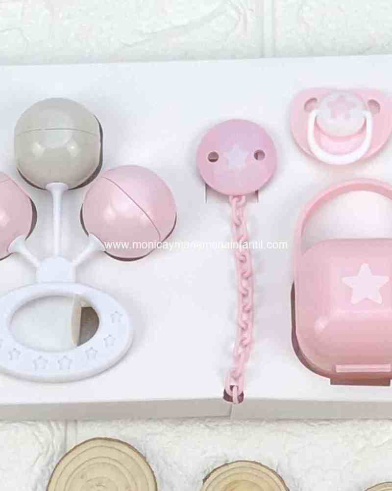 Juego recien nacido 4 pcs Rosa