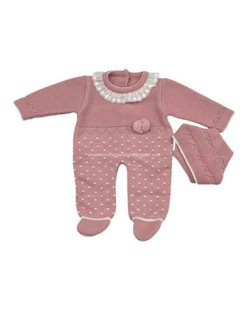 Pelele Puntitos Rosa