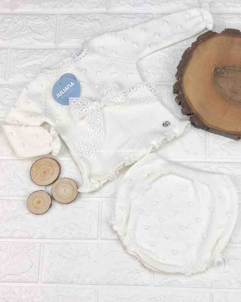 Conjunto Braga punto Bodoque Lazo Beig j5095