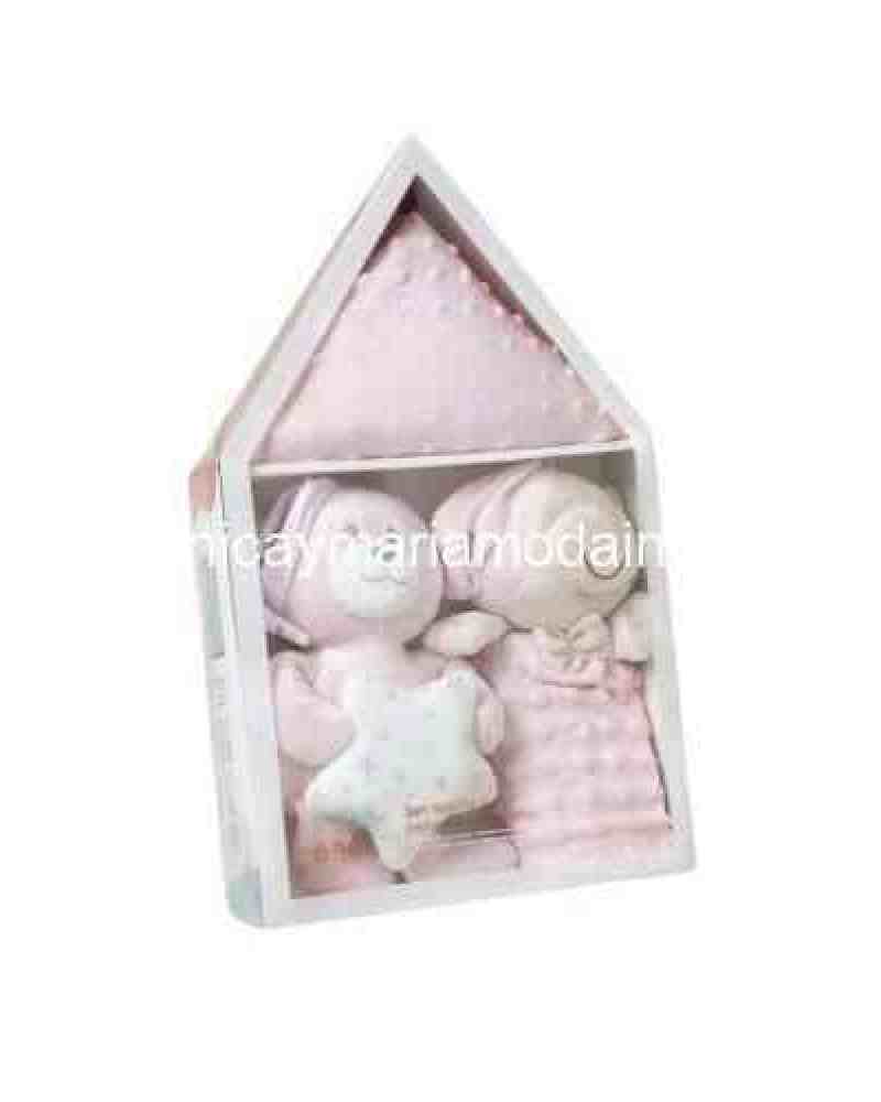 Set Manta + Peluche + Dou Dou rosa
