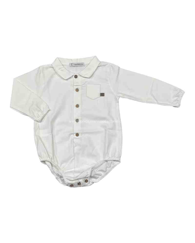 Pelele Calamaro Bolsillo Blanco