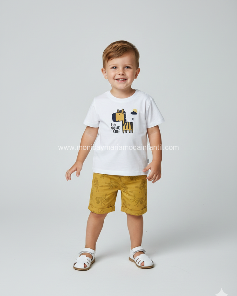 Conjunto Cebra Mostaza