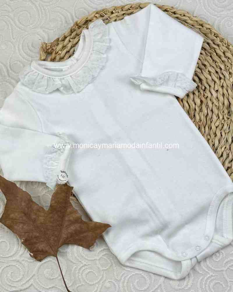 BODY ALGODON  CUELLO BATISTA CELESTE