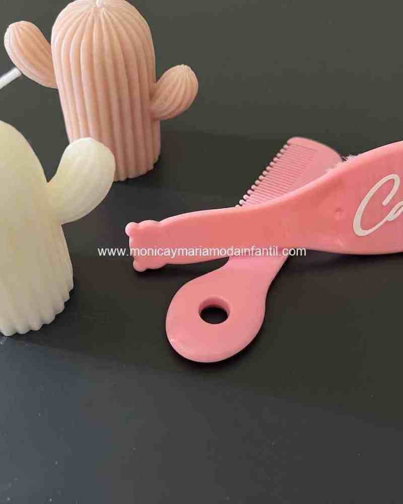 set cepillo y peine rosa