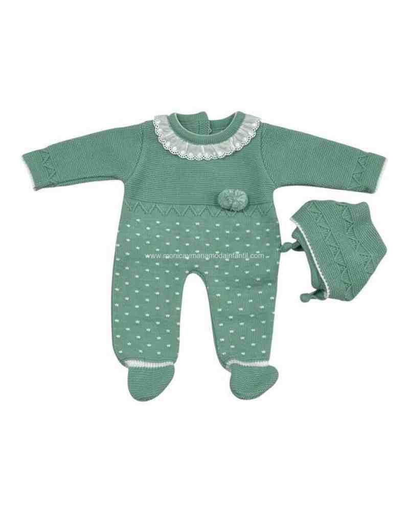 Pelele Puntitos Verde