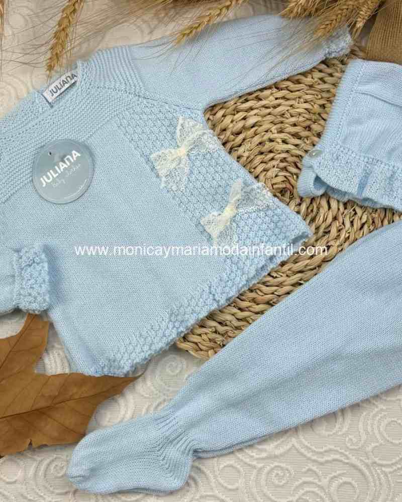 Conjunto Juliana 3 piezas Celeste J4042