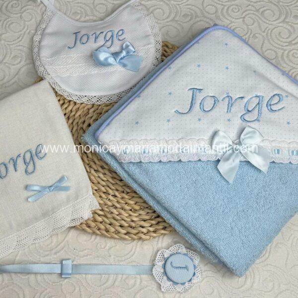 Pack , Babero,,Gasa,Toalla,Porta Chupete