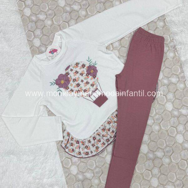 Conjunto Globo Flores Senior