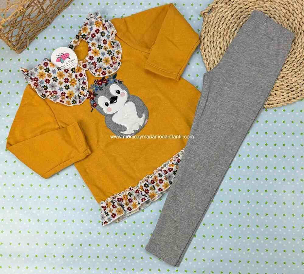 Comprar Ropa Infantil Conjunto Leggins Pinguino