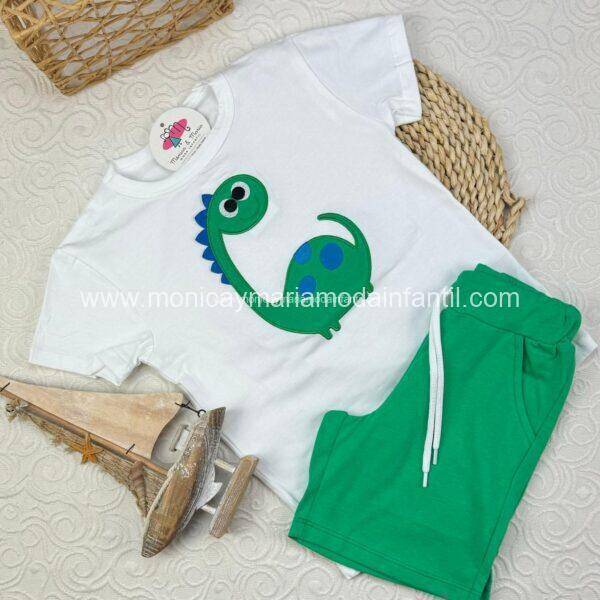 Conjunto Dinosaurio Verde