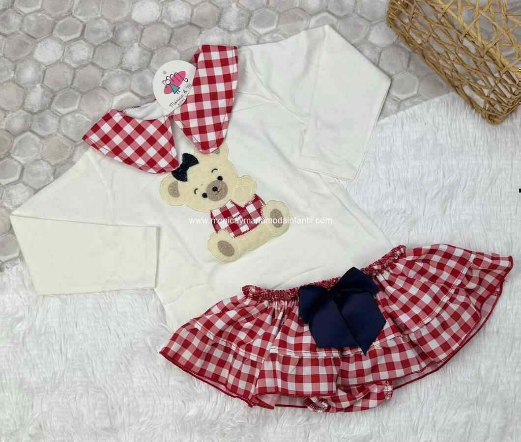 Comprar Ropa Infantil Conjunto Osita Vichy