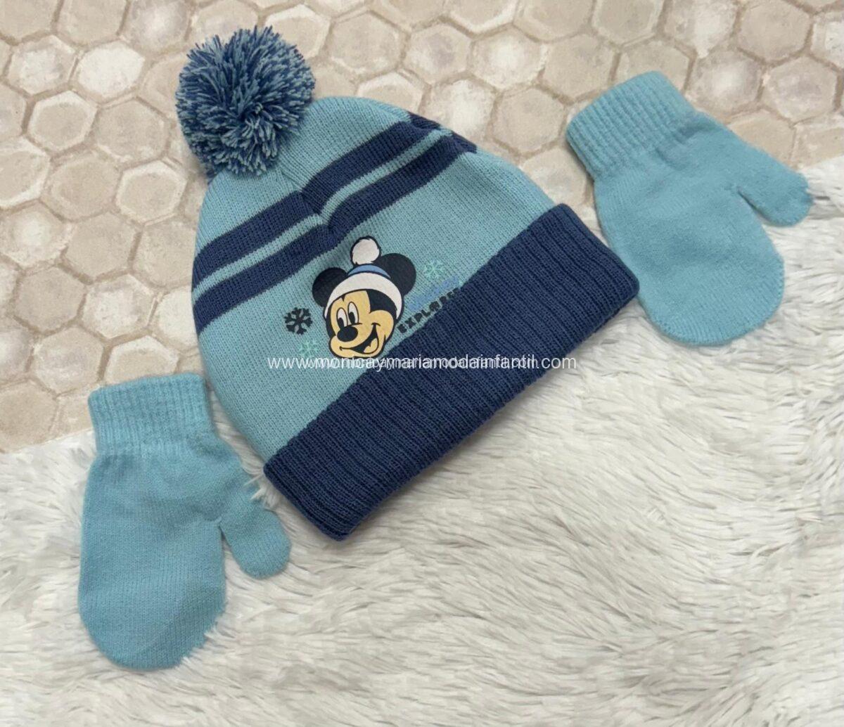 Conjunto Gorrito pompom michy Gris - Imagen 2