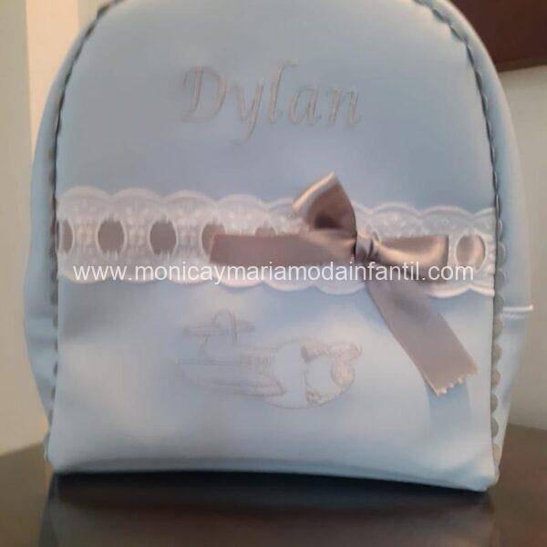 MOCHILA AVION CELESTE