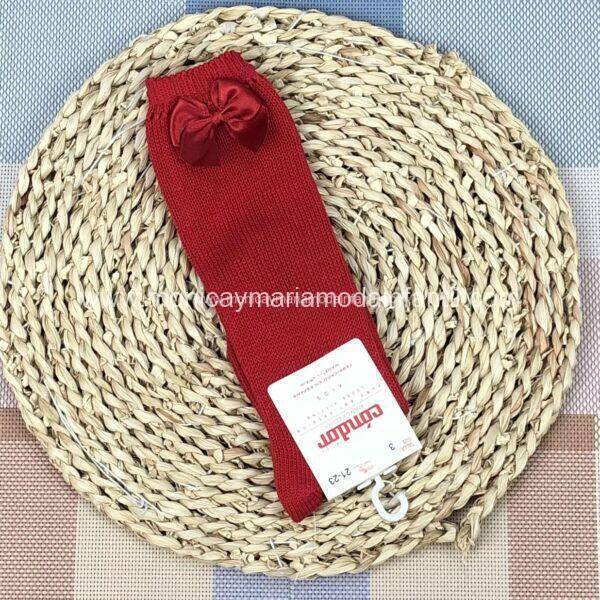 Calcetin alto Rojo Moña Condor