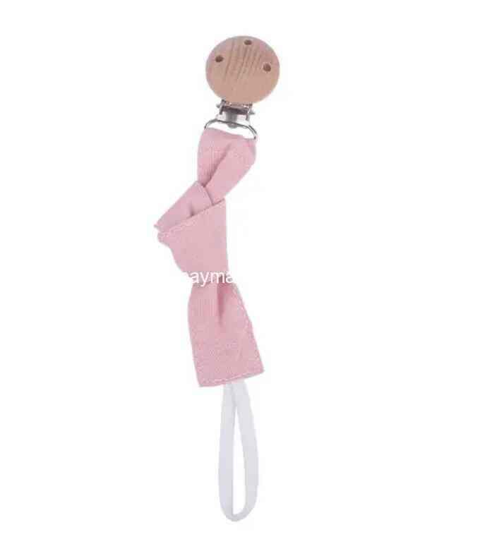 Comprar Ropa Infantil Porta chupete madera rosa