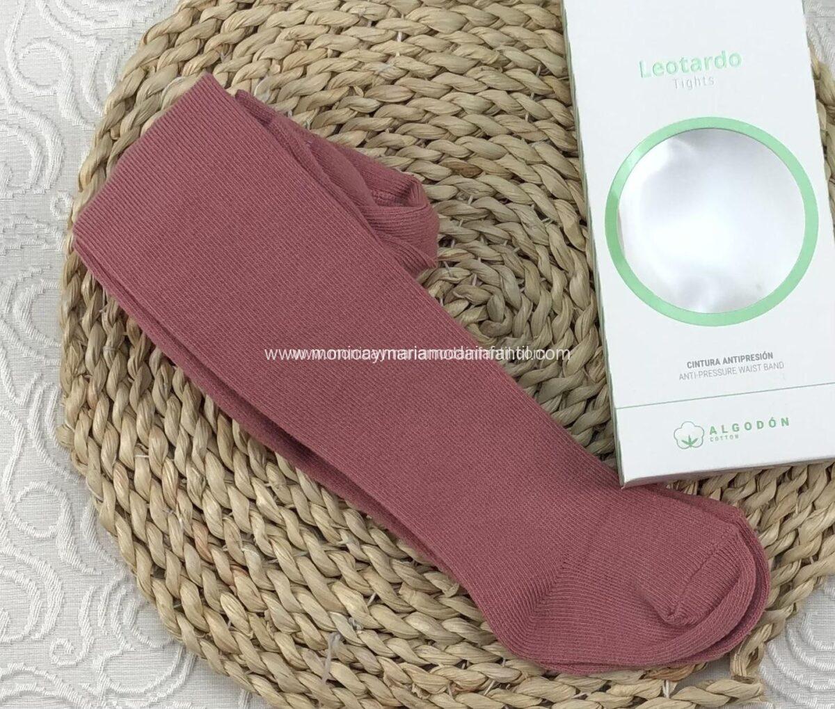 Leotardo liso Isabel Mora Rosa Petalo