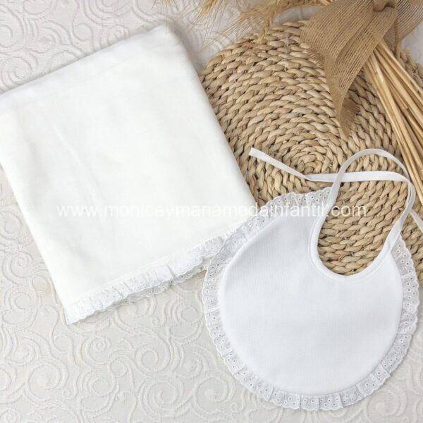 Gasa + Babero Perforado Blanco