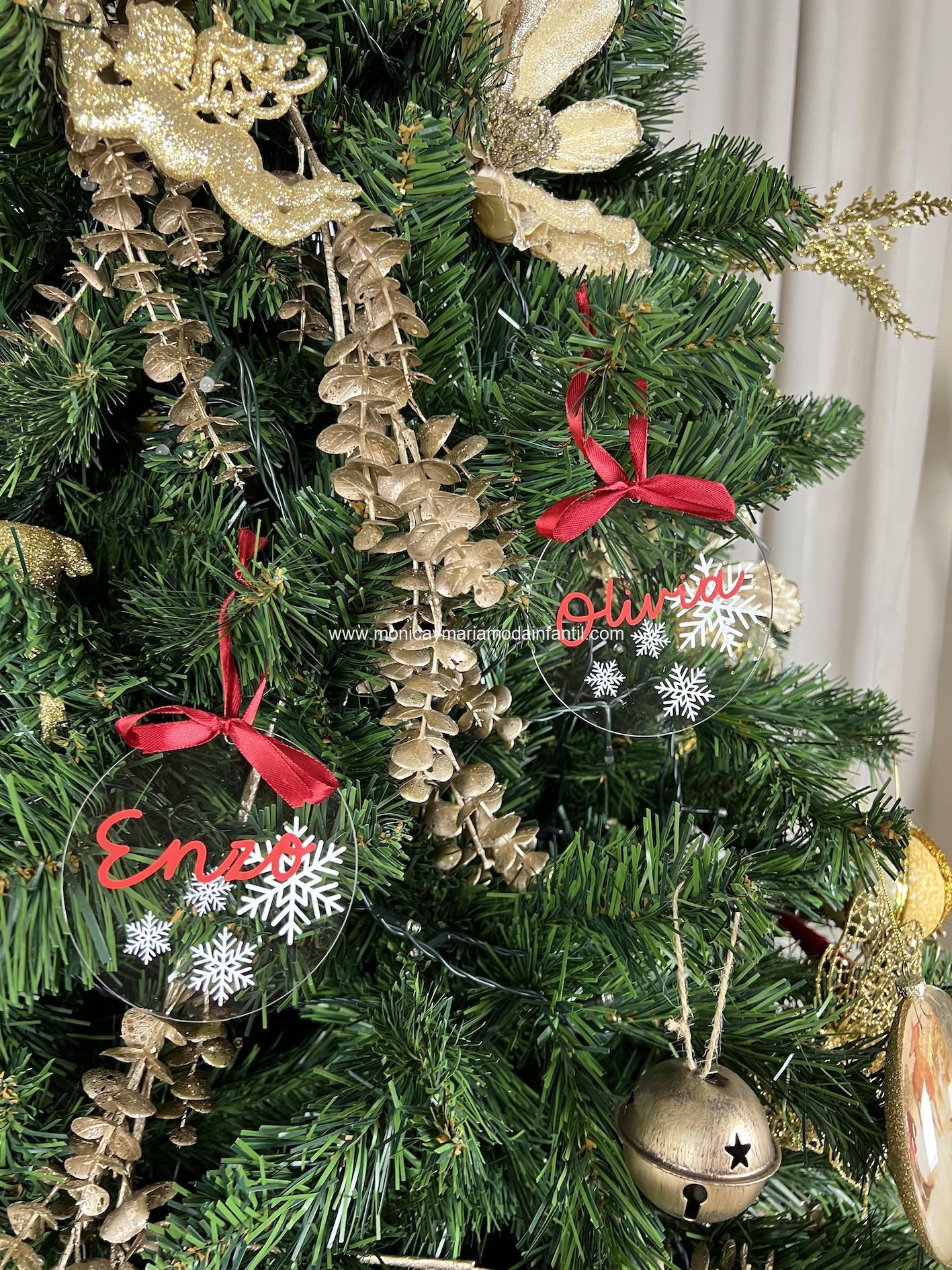 Comprar Ropa Infantil bola de navidad plana nombre - Imagen 2